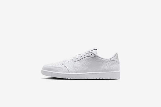 Air Jordan "1 Retro Low (No-Swoosh)" M - White / White