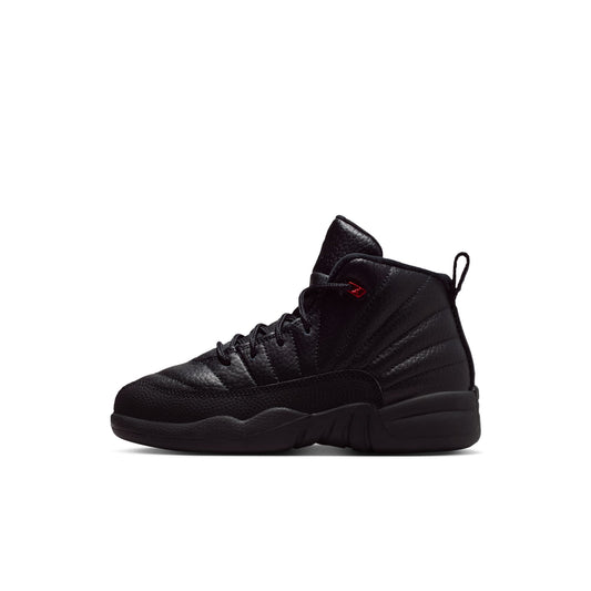 Air Jordan "12 Retro" Preschool - Black / Varsity Red