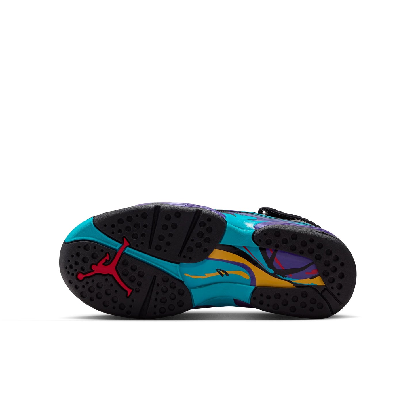 Air Jordan "Retro 8" GS - Black / Multicolor (Aqua)