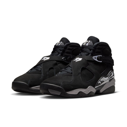 Air Jordan "8 Retro" Mens - Black / White / Lt Graphite