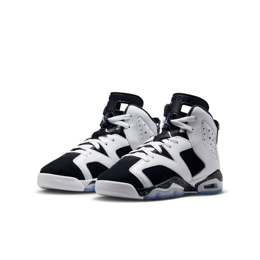 Air Jordan "6 Retro" Grade School - White / Black