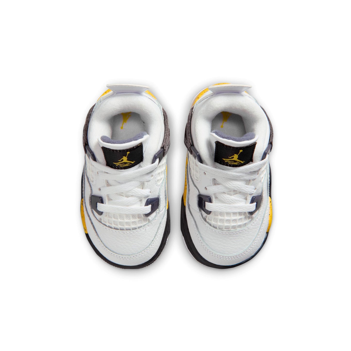 Air Jordan "4 Retro" Toddler - White / Tour Yellow