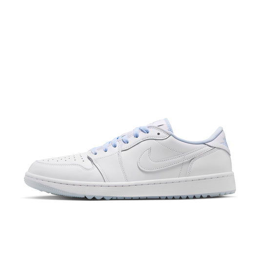 Air Jordan "1 Low Golf" Mens - White / White / Hydrogen Blue