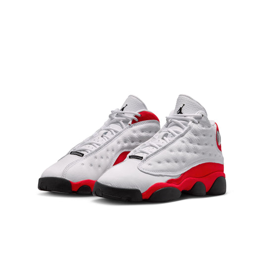 Air Jordan "13 Retro" Grade School - White / Black / True Red
