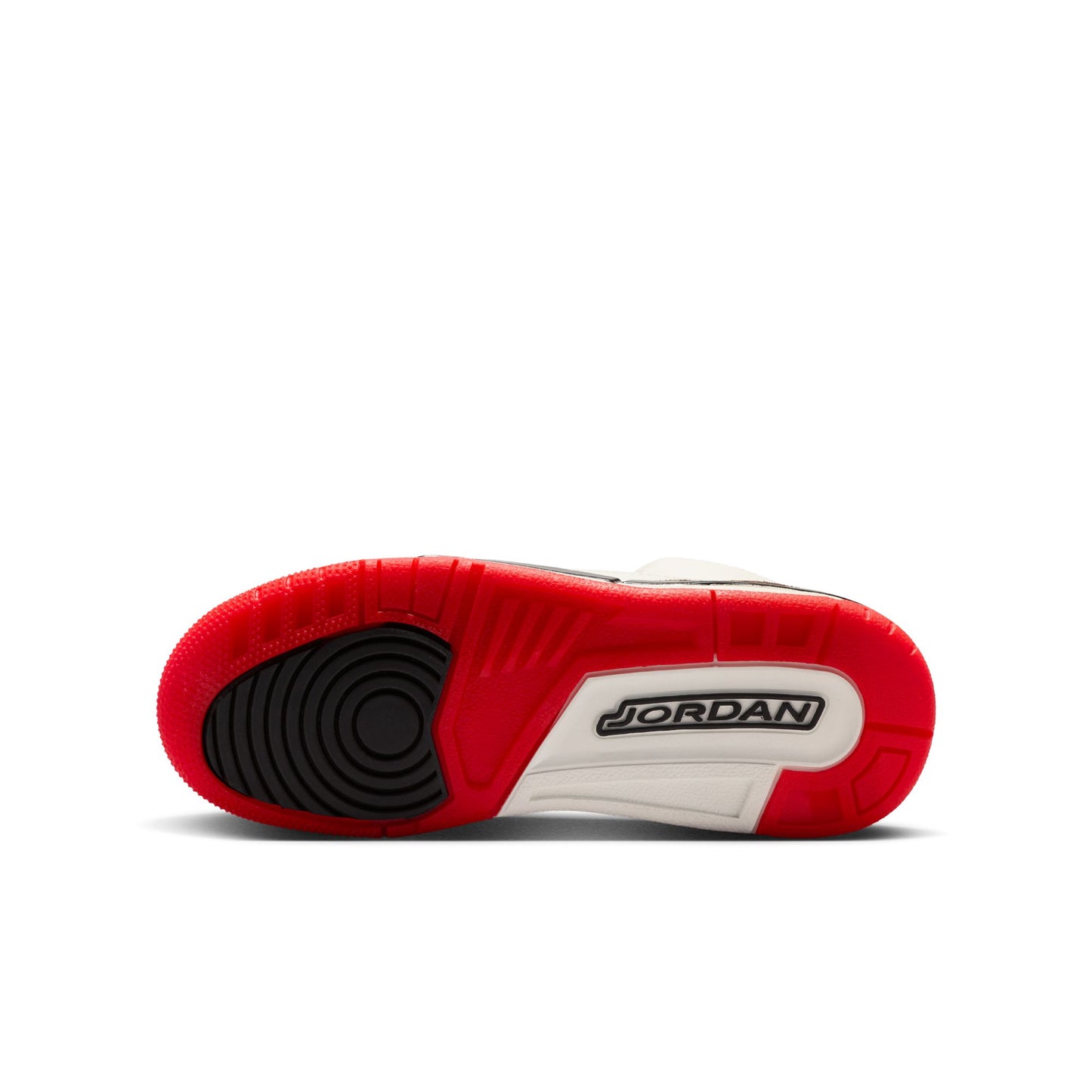 Air Jordan "3 Retro" Grade School - Sail / Black / University Red