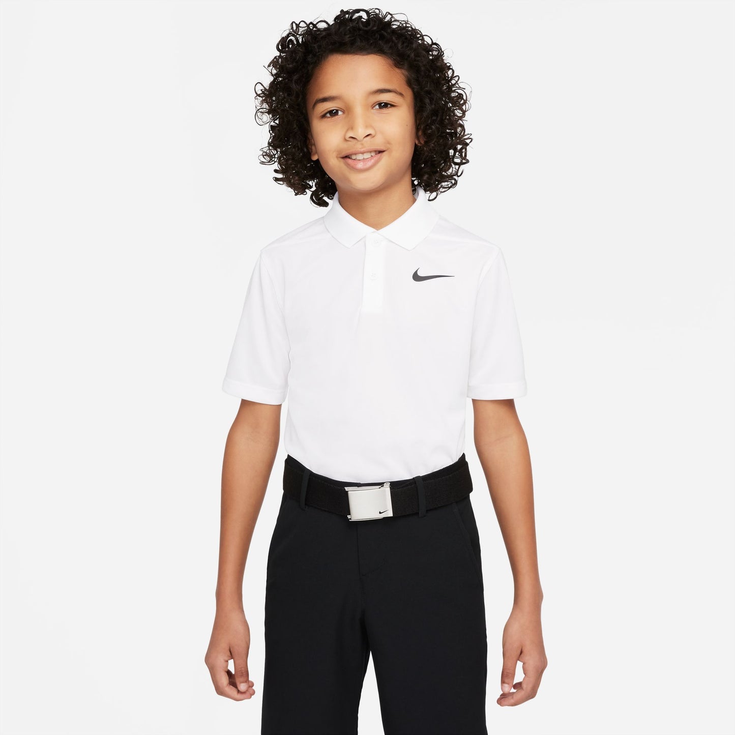 Nike "Dri-FIT Victory Big Kids Polo'" K - White