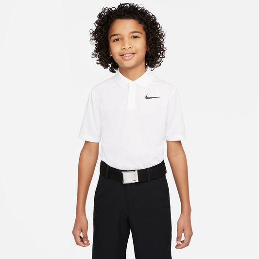 Nike "Dri-FIT Victory Big Kids Polo'" K - White