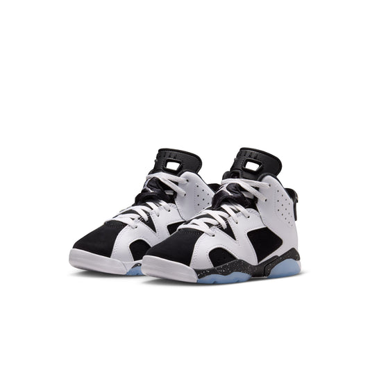 Air Jordan "6 Retro" Preschool - White / Black