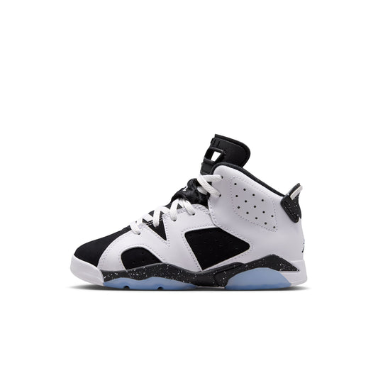 Air Jordan "6 Retro" Preschool - White / Black