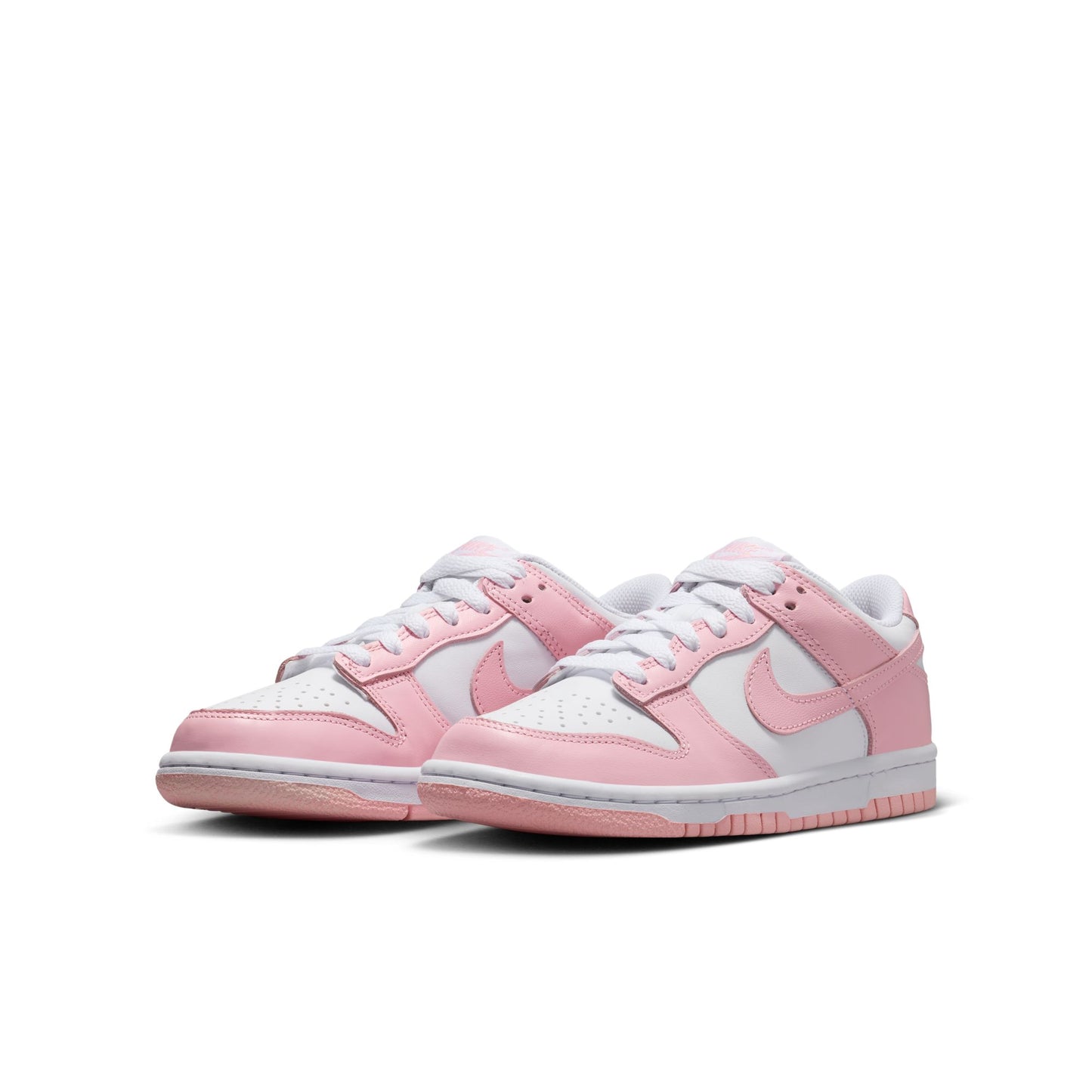 Nike "Dunk Low" GS - White / Med Soft Pink
