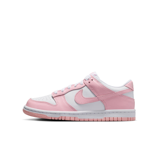 Nike "Dunk Low" GS - White / Med Soft Pink