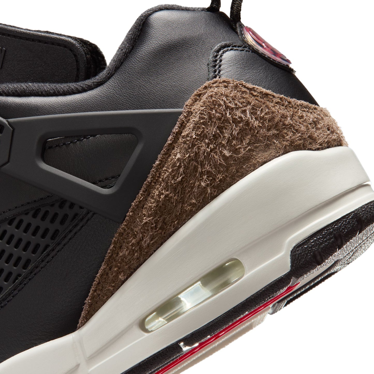 Air Jordan "Spizike Low" Mens - Black / University Red-Palomino