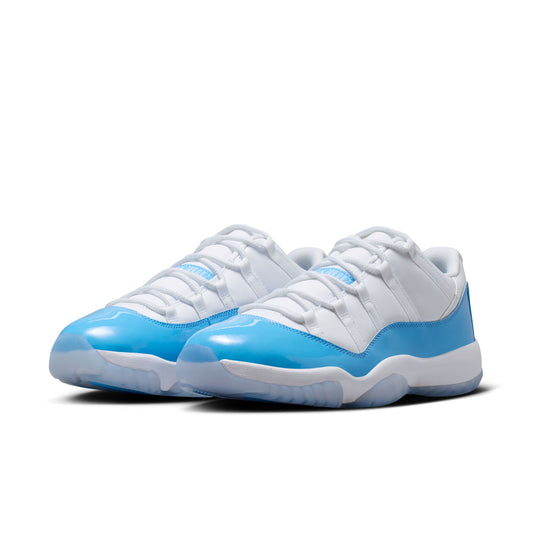 Air Jordan "11 Retro Low " Mens - White / University Blue