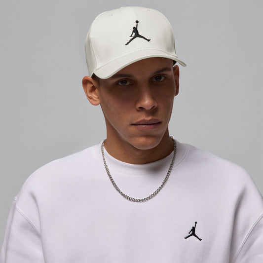 Jordan "Rise Structured Curved Bill Hat" M - White / Black