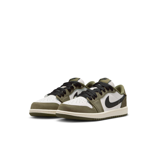 Air Jordan "1 Retro Low OG" Preschool - Medium Olive / Black