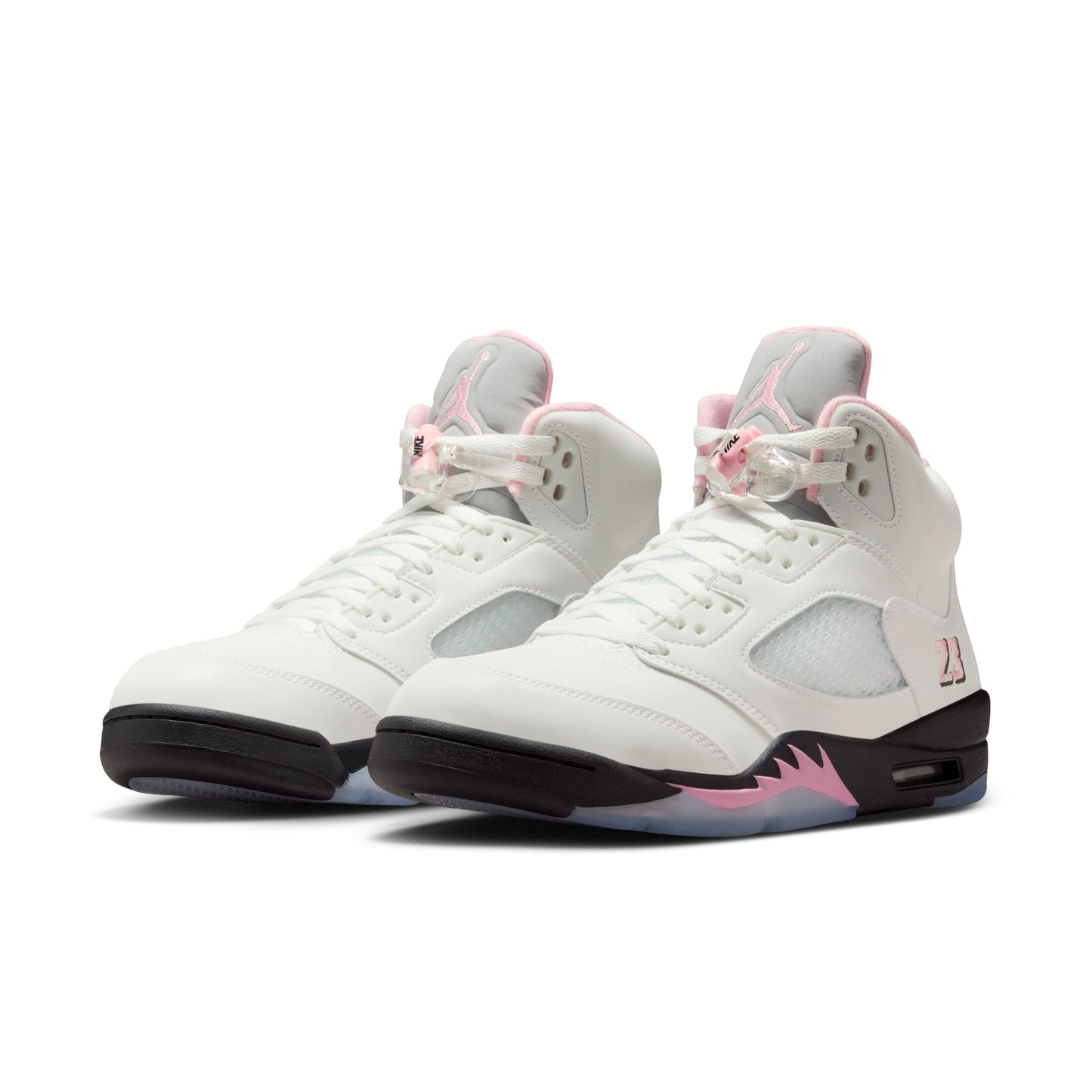 Air Jordan "Retro 5 OG" M - White / Med Soft Pink / Black
