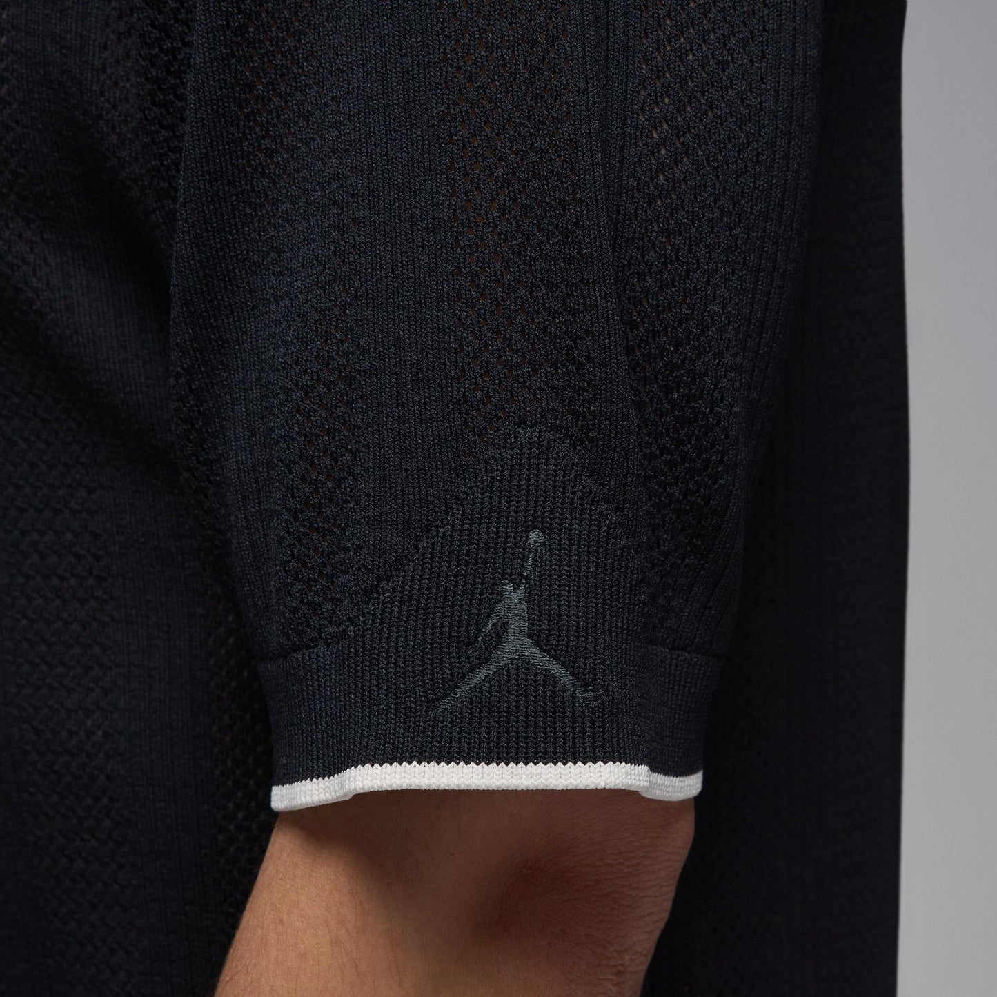 Jordan "Knit Button-Down Golf Top" M - Black