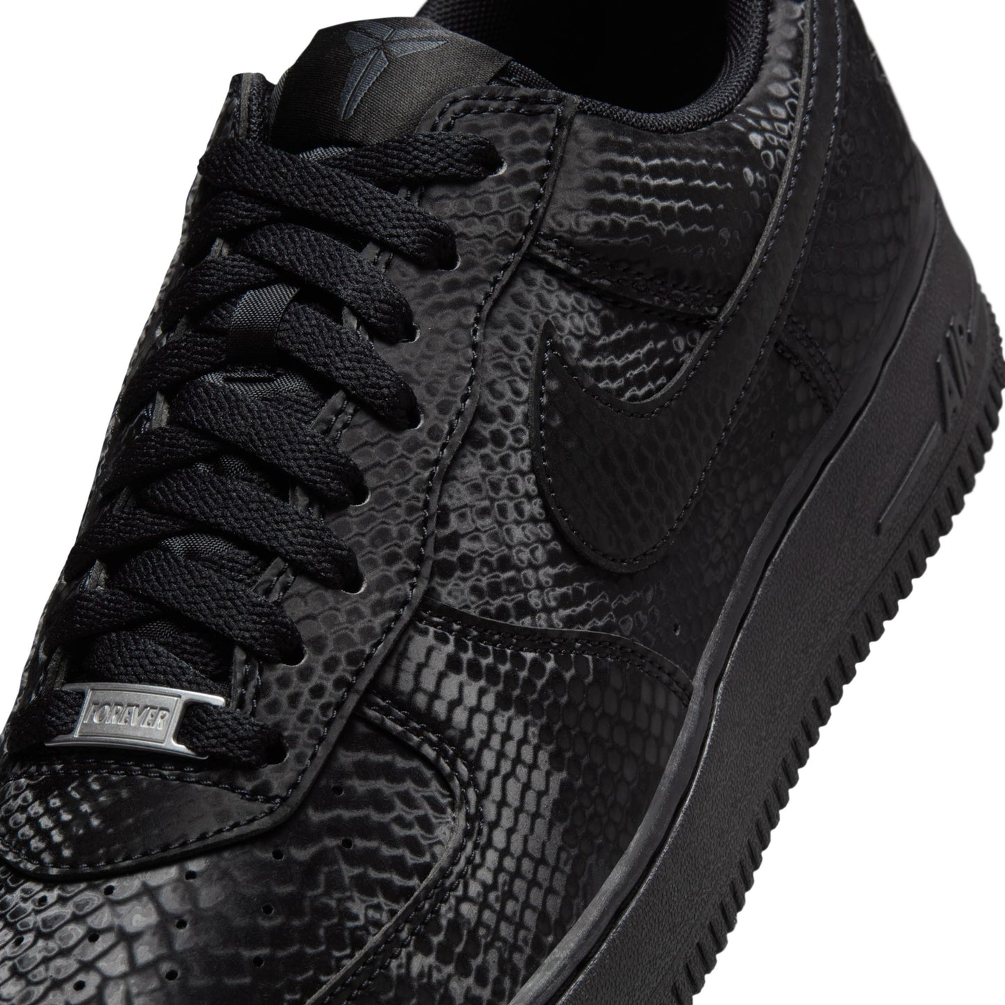 Nike "Air Force 1 Low" M - Black / Black (Kobe)