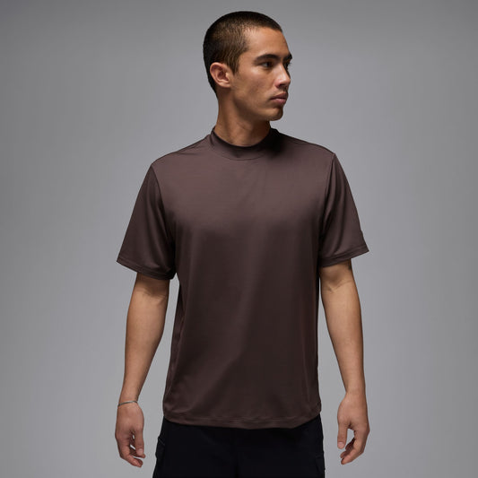 Jordan "Mock-Neck Golf T-Shirt" M - Baroque Brown
