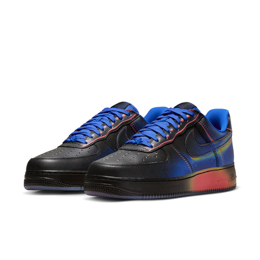 Nike "Air Force 1 Low Retro" Mens - Black / Racer Blue / Volt Ice