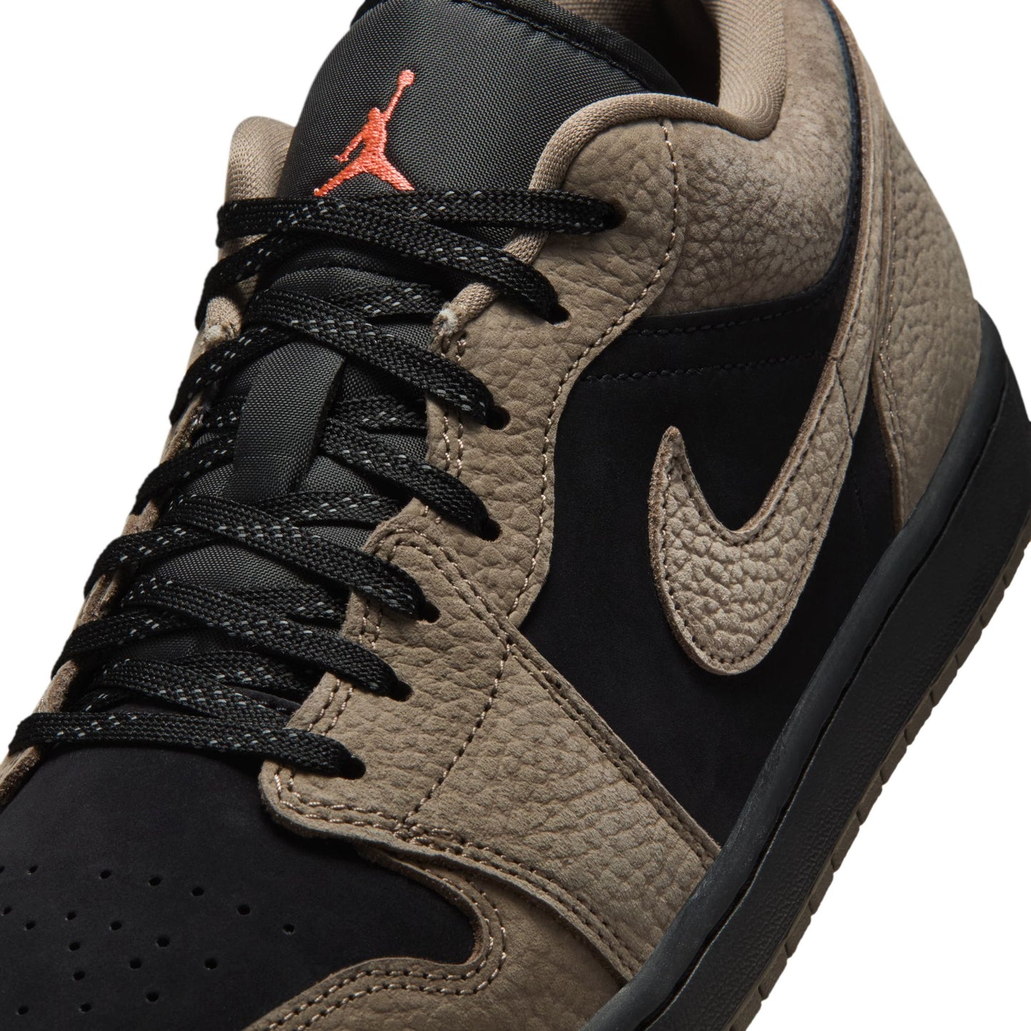 Air Jordan "1 Low SE" M - Black / Olive Grey-LT Wild Mango