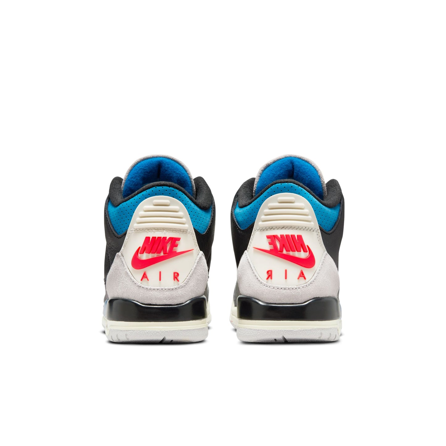 Air Jordan "3 Retro" GS - Black / Chile Red (Rare Air)