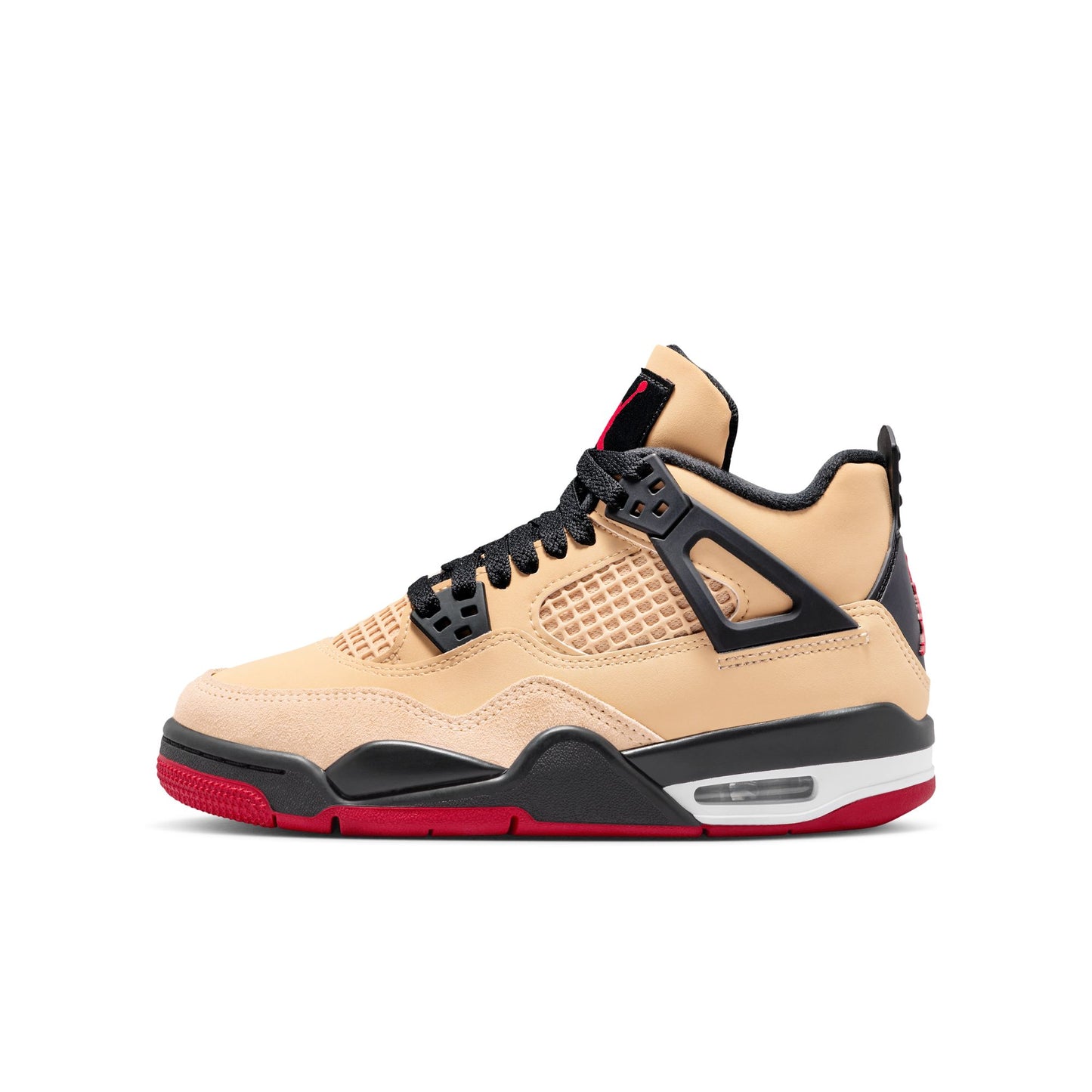 Air Jordan "4 Retro" GS - Sesame / Fire Red / Black / White