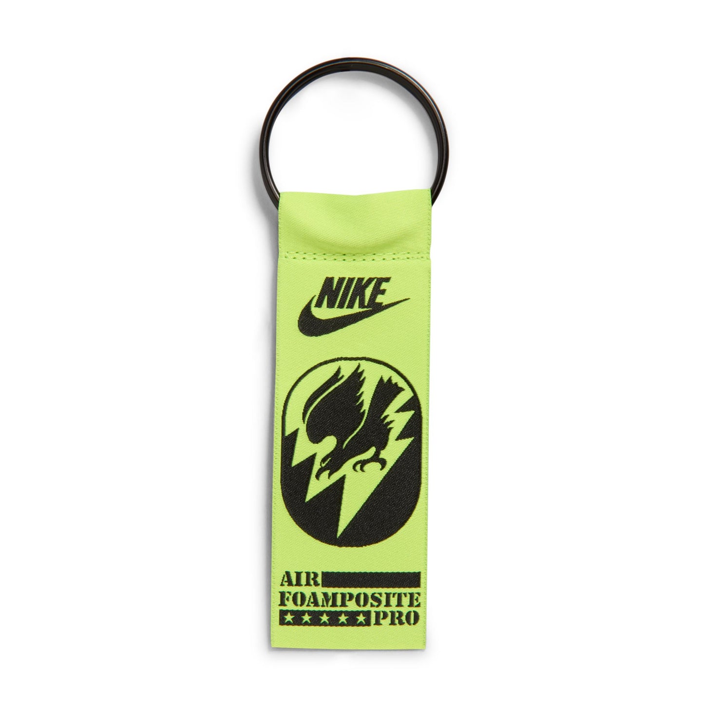 Nike "Air Foamposite One PRM" Mens - Black / Black / Voltage Green