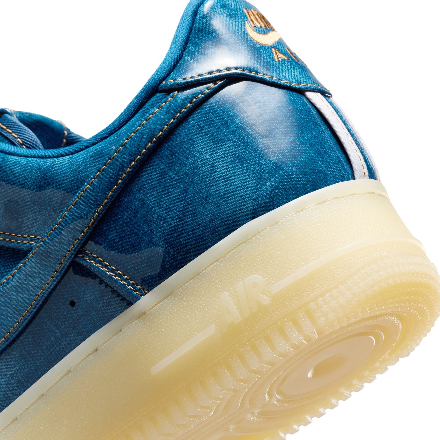 Nike "Air Force 1 Retro" Mens - Coastal Blue / Coastal Blue