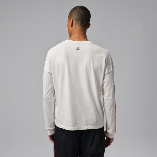 Air Jordan "Black Cat Long-Sleeve Tee" Mens - Ivory