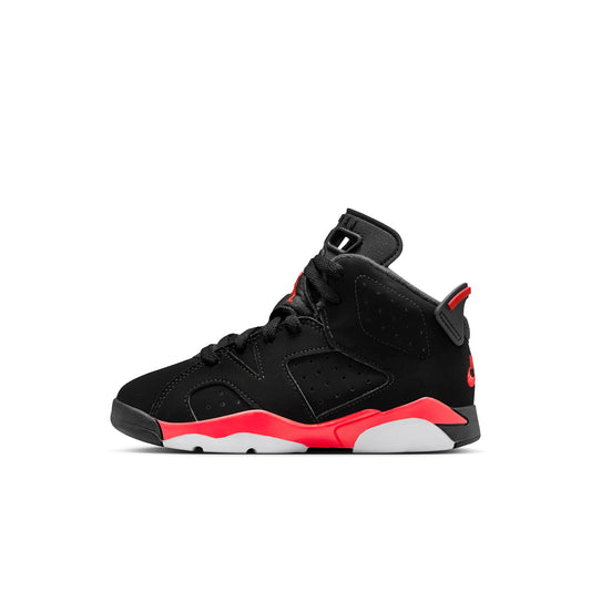 Air Jordan "6 Retro" Preschool - Black / Lt Crimson