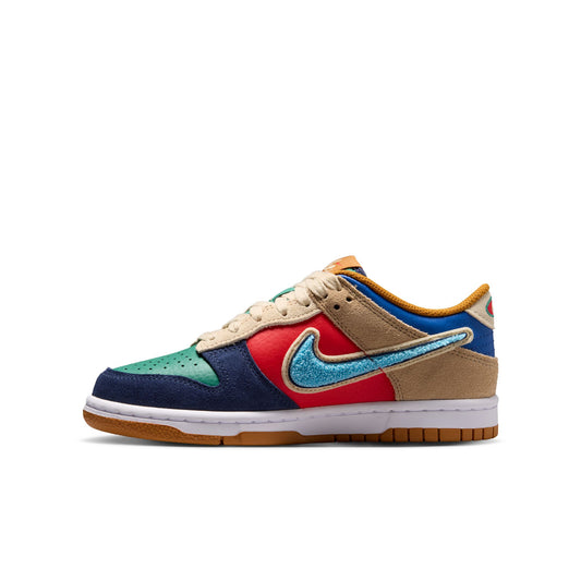 Nike "Dunk Low BG" Grade School - Midnight Navy / Speed Red