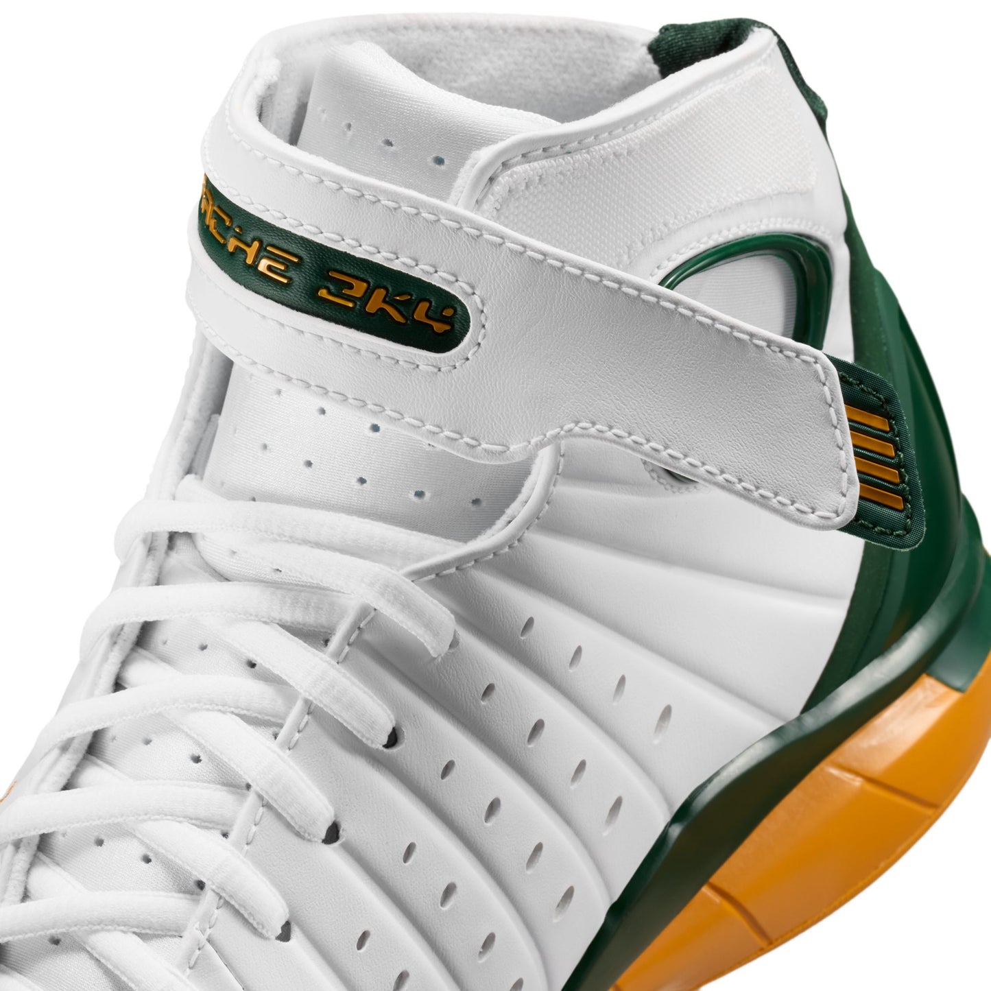 Nike "Air Zoom Huarache 2K4 SB" Mens - White / Deep Forest / Canyon Gold