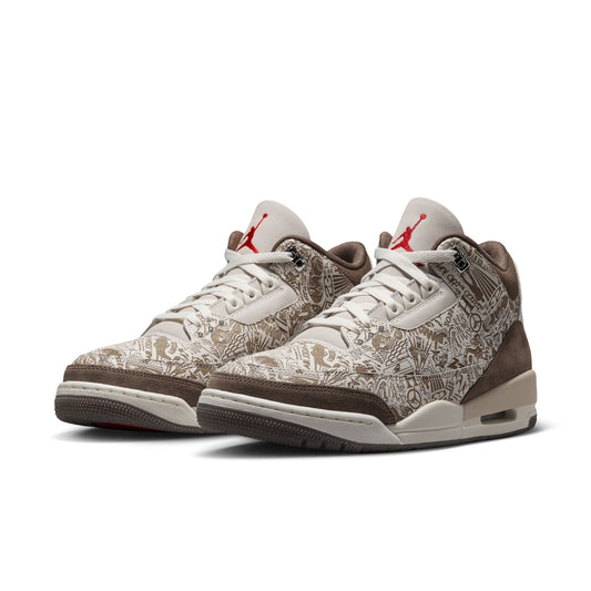 Air Jordan "3 Retro Laser" Mens - Phanton / University Red