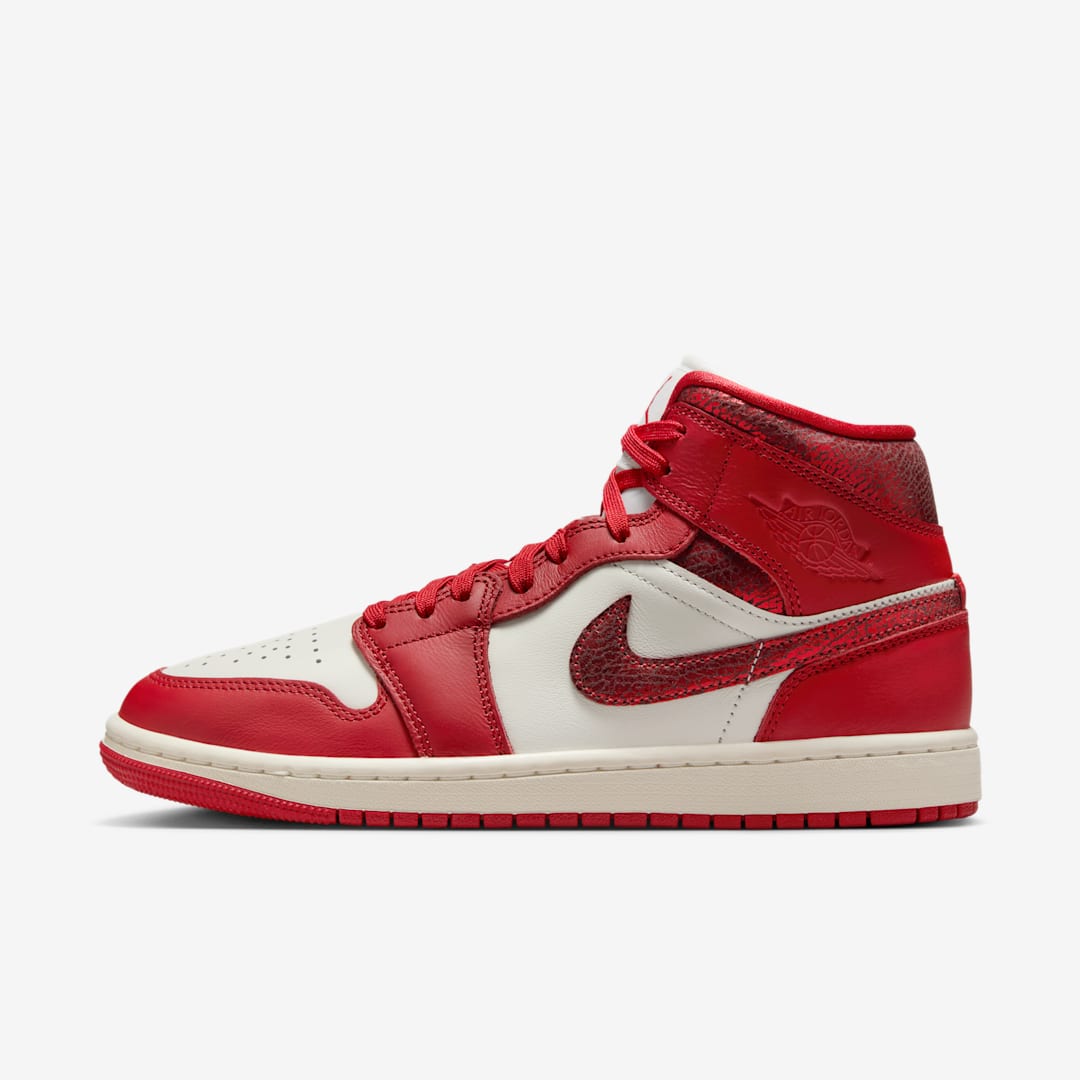 Jordan "1 Mid SE" W - Sail / Varsity Red