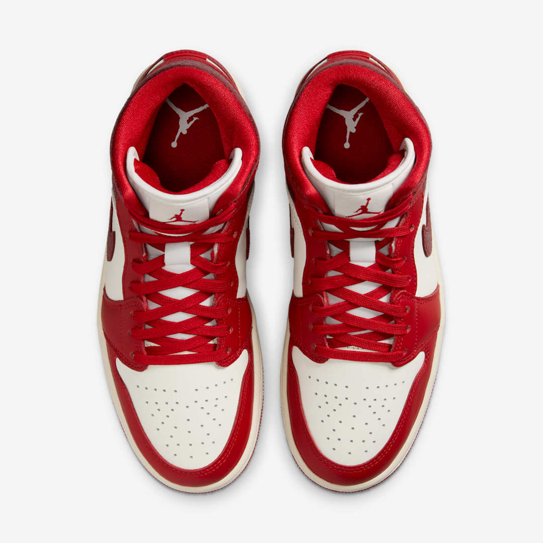 Jordan "1 Mid SE" W - Sail / Varsity Red