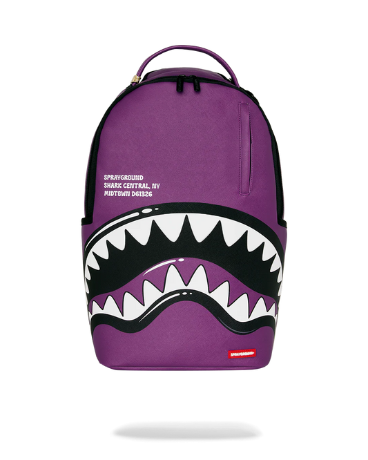 Sprayground "Shark Central Bubbly Purple" Backpack - Purple