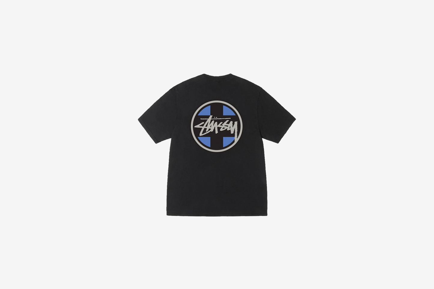 Stussy "Cross Dot Pig. Dyed Tee" M - Black