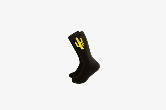 Manor "Hang Time Sock" - Black / Yellow