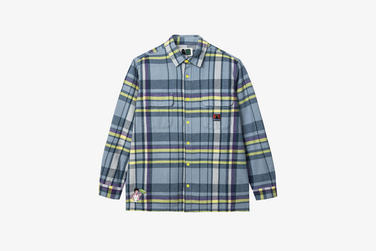 XX-Large - $50.00 "Work Flannel Shirt" M - Blue