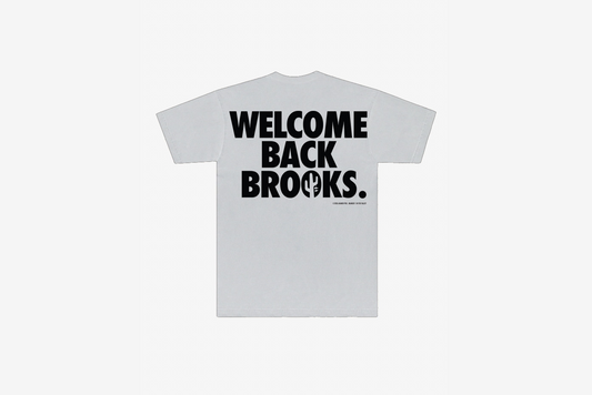 Manor "Welcome Back Brooks" T-Shirt Mens - White / Black