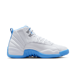 Air Jordan "12 Retro" M - White / University Blue / Metallic Silver