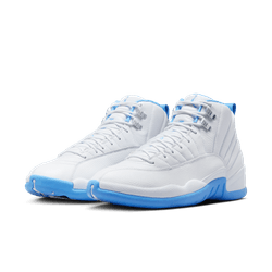 Air Jordan "12 Retro" M - White / University Blue / Metallic Silver
