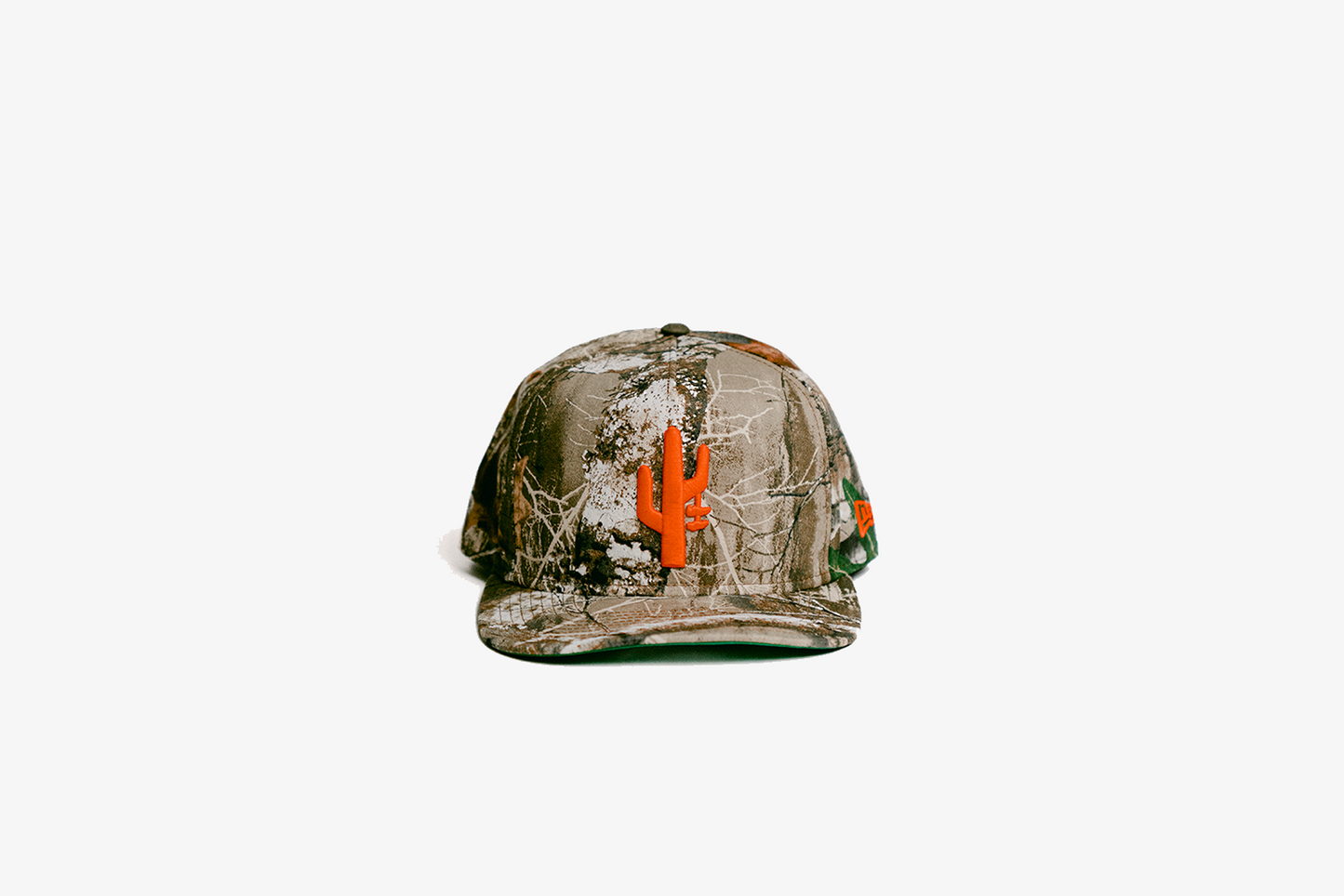 Manor x New Era "Hang Time" 9FIFTY A-Frame Snapback - Real Tree Camo / Orange