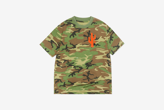 Manor "Local Legends" T-Shirt M - Woodland Camo / Safety Orange