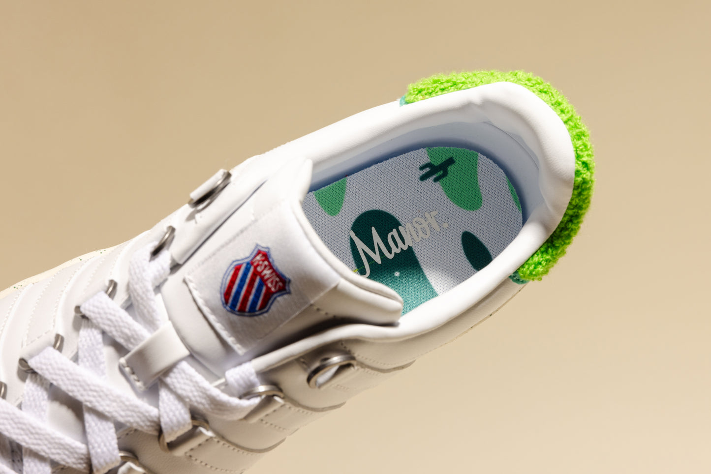 K-Swiss "Classic VN x Manor" M - White / Egret / Grass Green / Jasmine