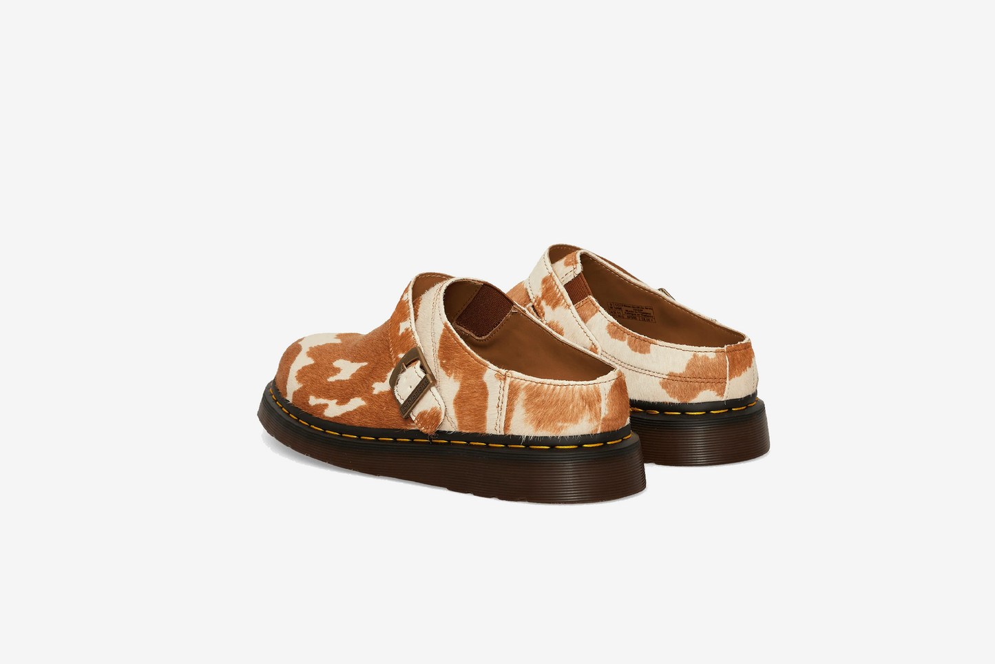Dr. Martens "Isham Hair-On Cow Print Slingback Mule " M - Jersey Cow Print