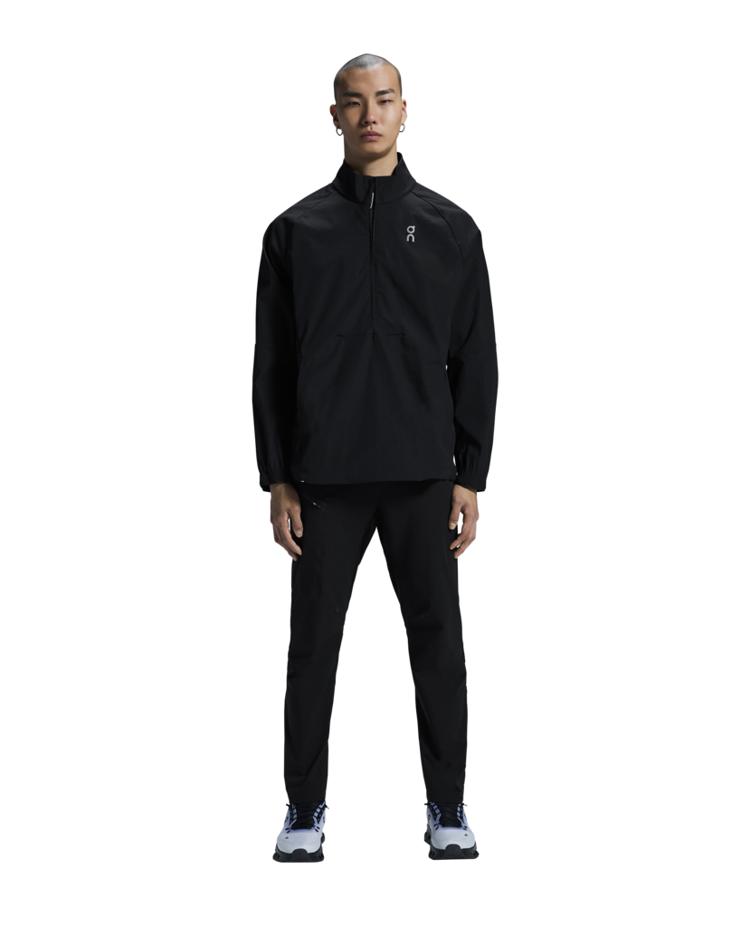 On "All Day Half Zip Jacket" - Black