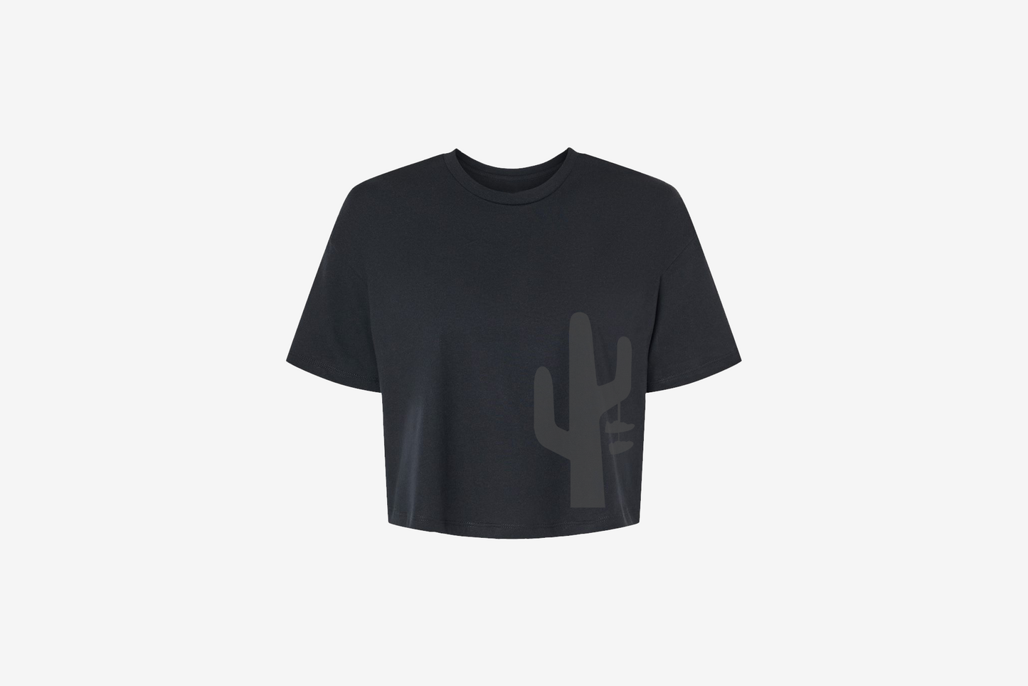 Manor "TradeMark Crop" T-Shirt W - Black / Black