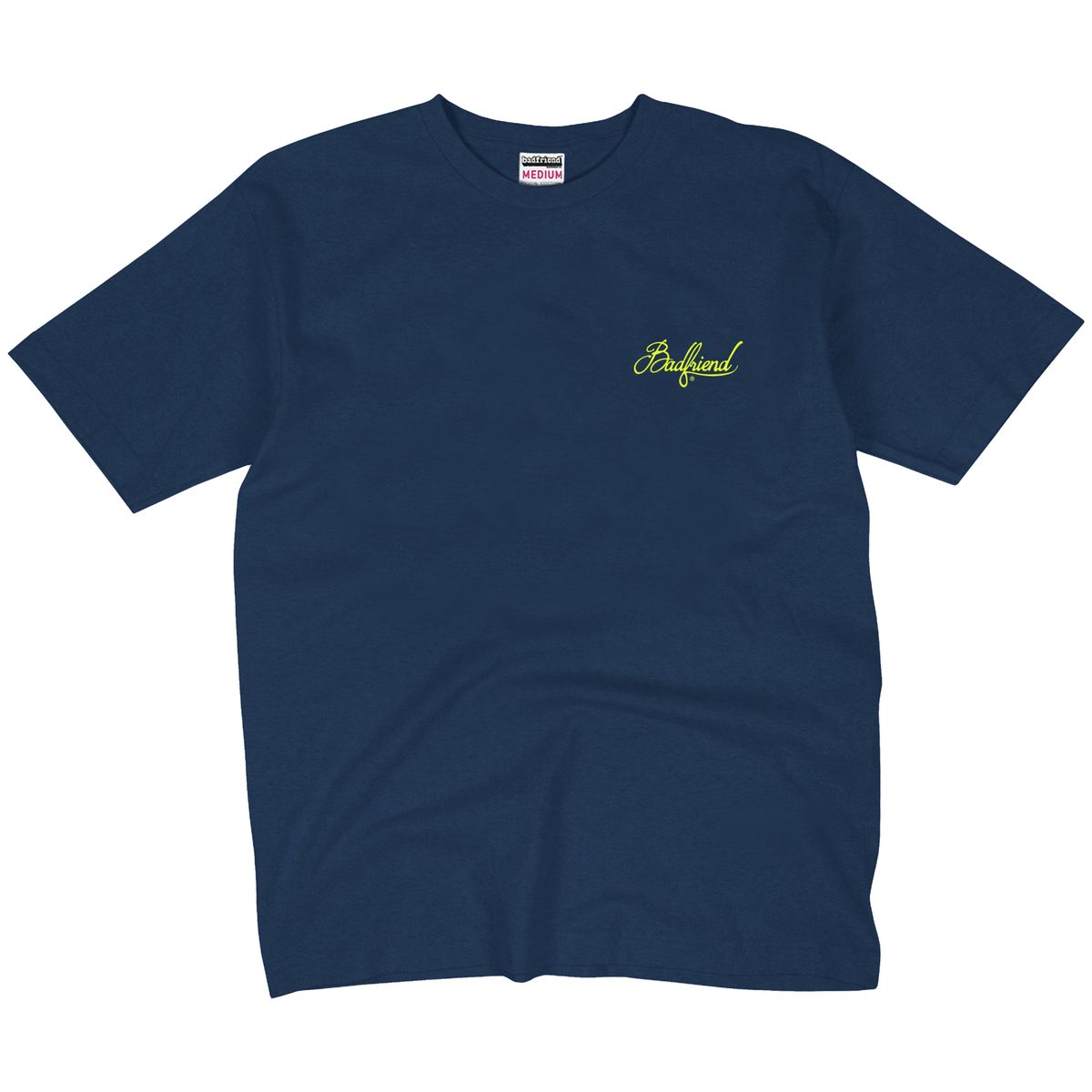 Badfriend "Cursive Logo S/S Tee" M - Navy